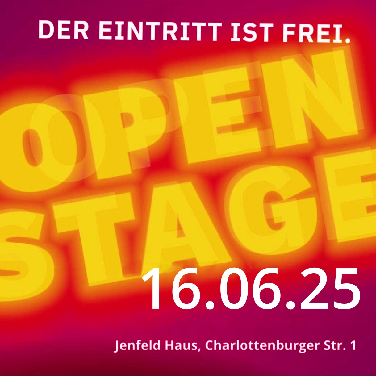 Open Stage im Jenfeld Haus am 16.06.2025